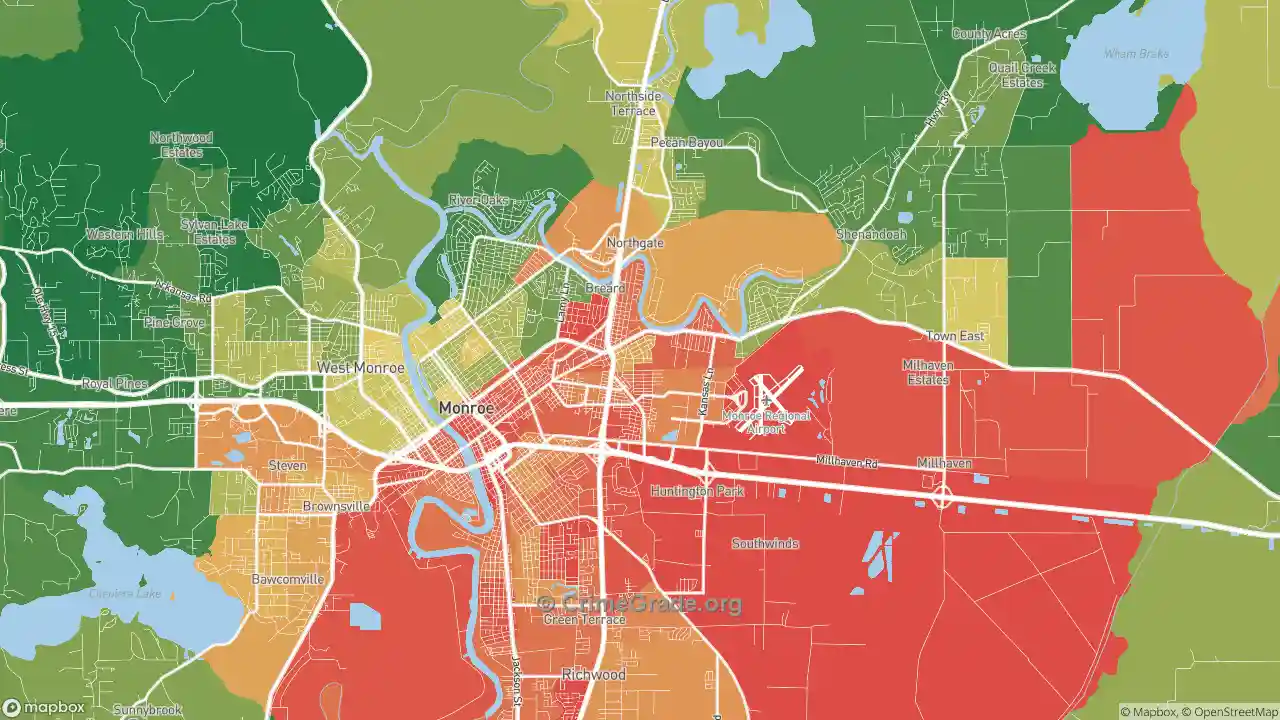 Monroe, LA: Demographics, Crime, and Quality of Life Statistics Revealed