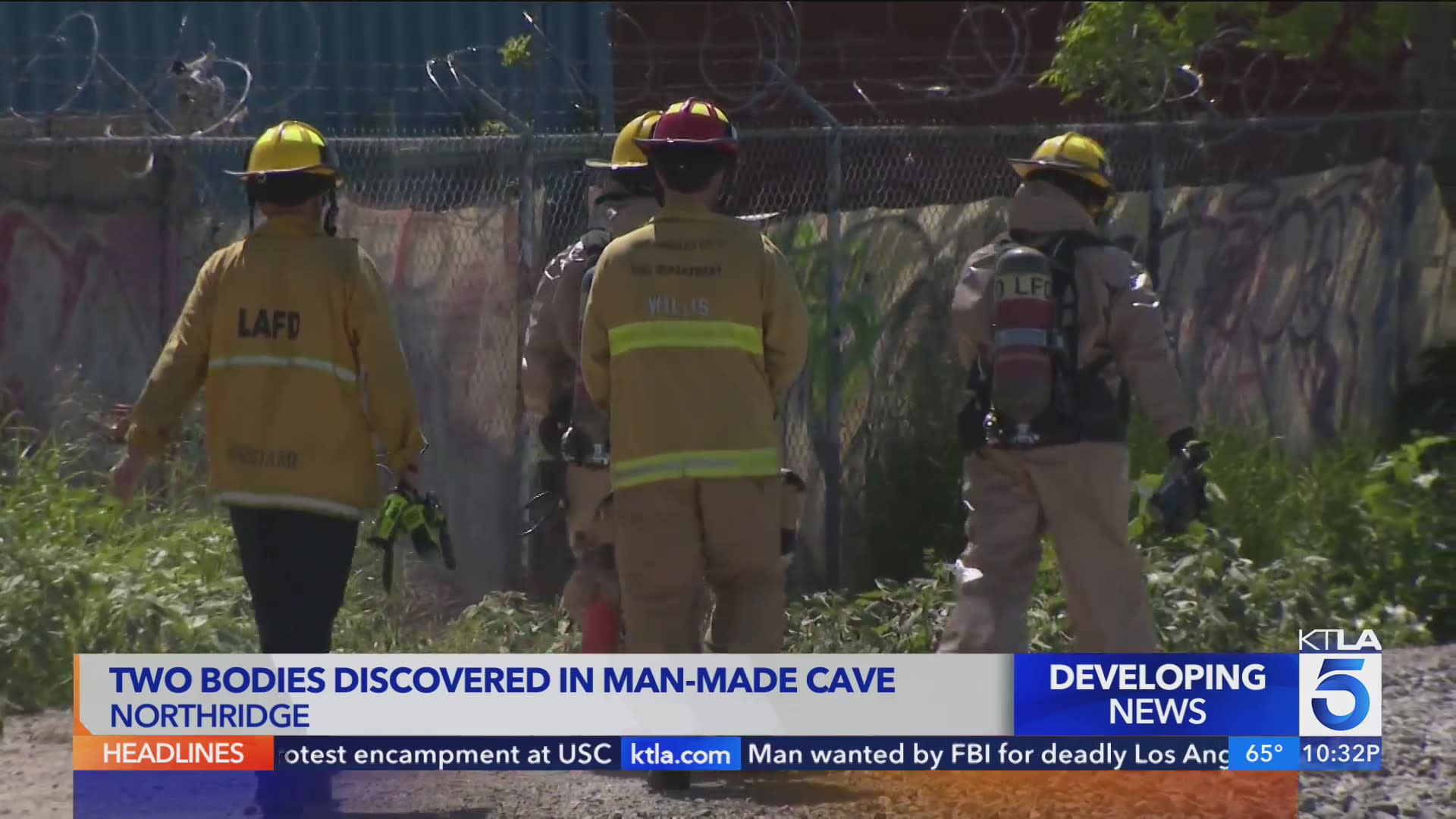 Mystery Surrounds Discovery of Two Bodies in Human-Dug Cave in North Los Angeles