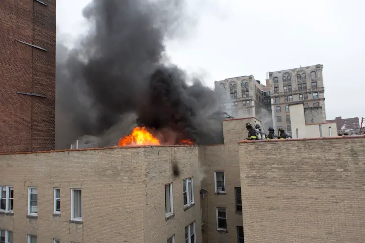 Fire Erupts at Former Hospital Turned Apartment Building in Brooklyn