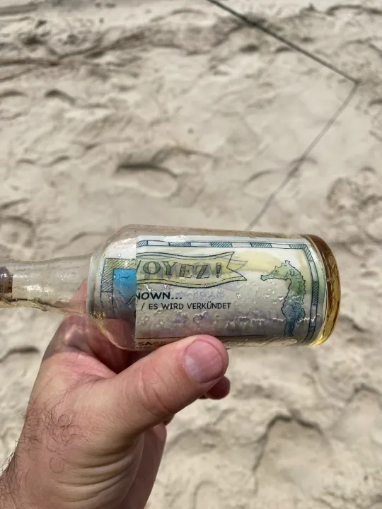 Texas Father And Son Find Message in a Bottle, Surprised By the Discovery