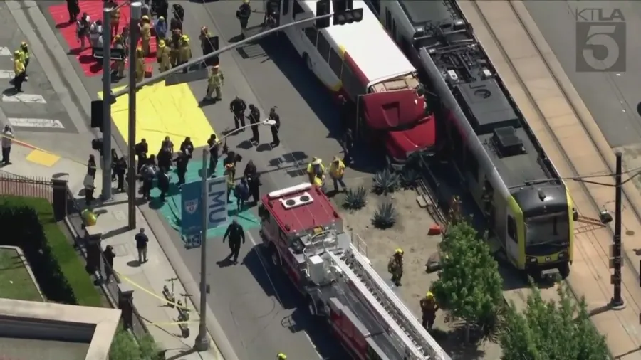 Multiple Injuries Reported After Metro Bus Collides with Car in Bell Gardens