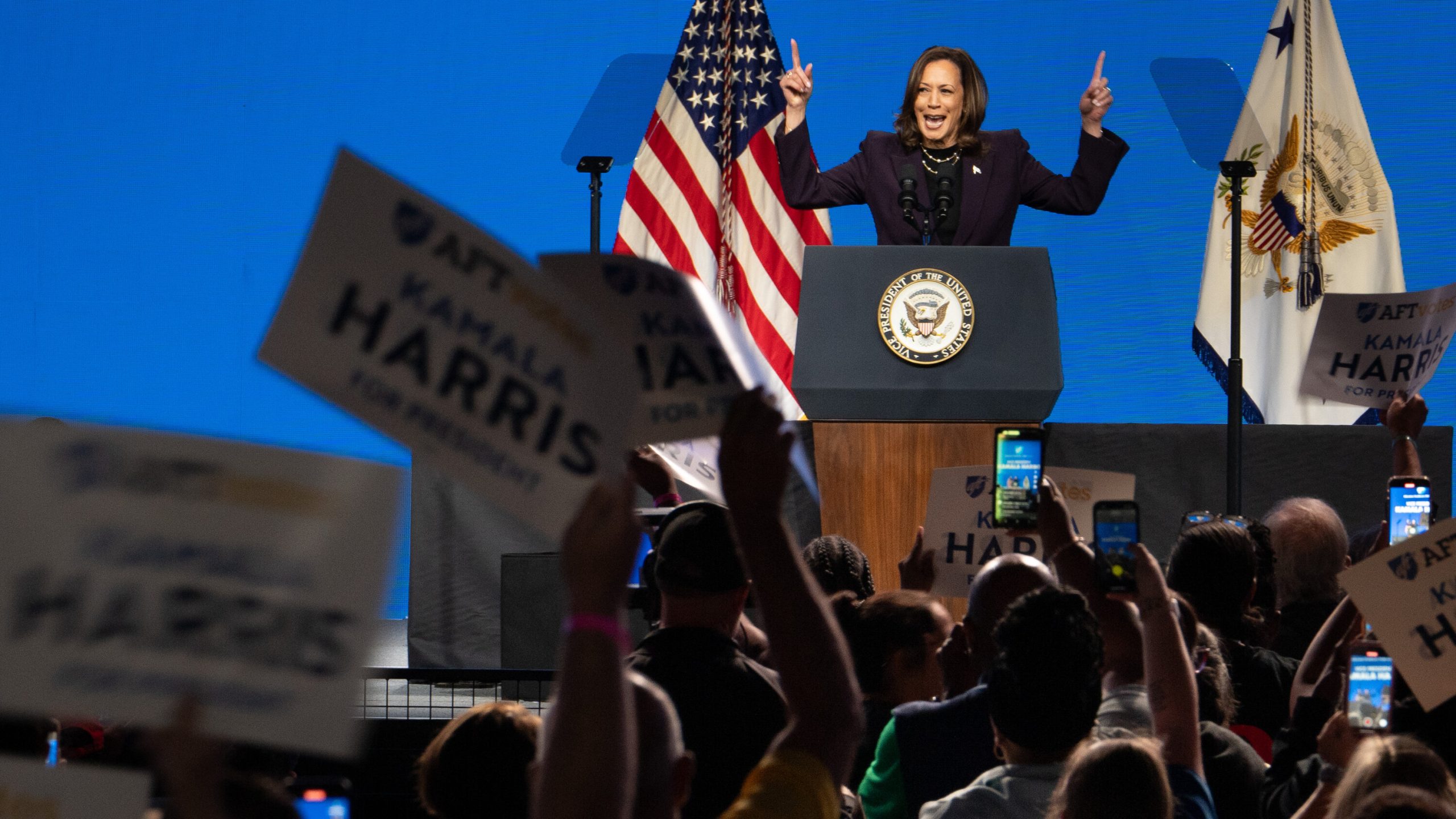 Kamala Harris Touts Student Loan Forgiveness in Houston Teachers Union Speech