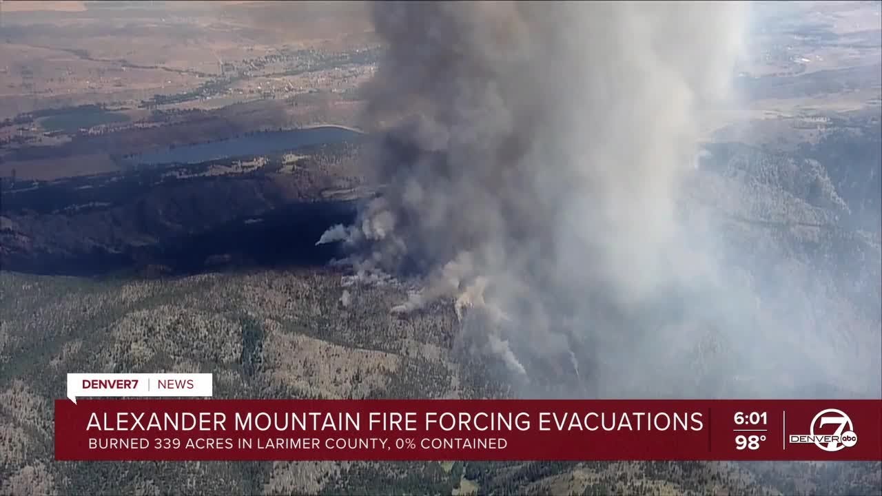 Alexander Mountain Fire Spreads Over 1000 Acres