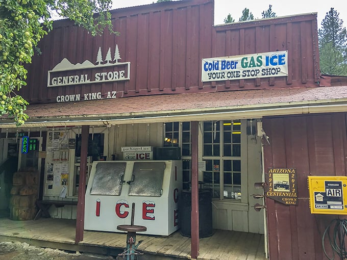 Cold beer and warm memories await! Crown King's one-stop shop for everything from hammers to homemade fudge – your great-grandpa would approve.