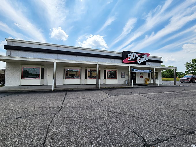 50's Grill: Where time stands still, but the milkshakes keep flowing! This retro wonderland serves up nostalgia thicker than their legendary malts.