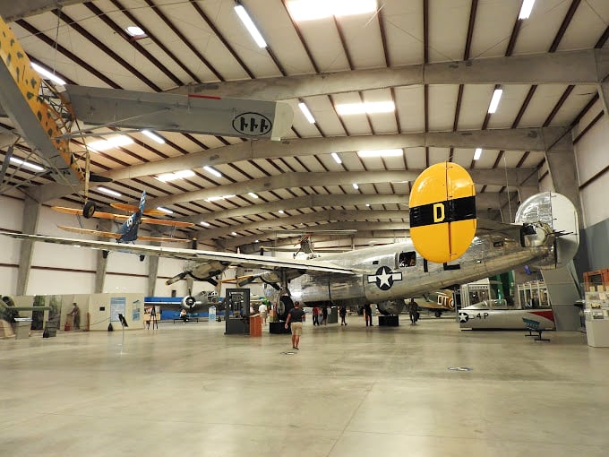 Inside the hangar, where aviation history comes to life. It's like a time machine, but with better air conditioning and no flux capacitor required.