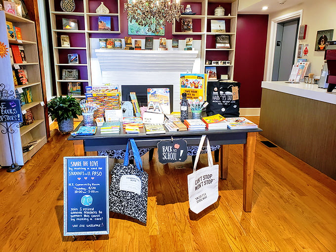 Back-to-school never looked so fun! This display is enough to make even adults wish they could sharpen their pencils and hit the books.