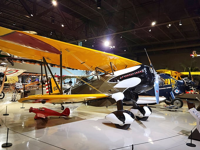 Who needs cruise control when you can pretend-pilot a plane? This museum turns your road trip into an air adventure.