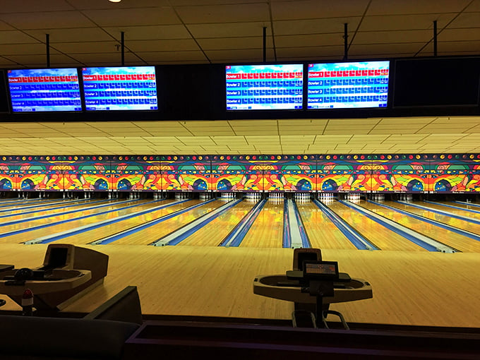 Make a pit stop at this Green Bay gem. Riviera Lanes is like a postcard from bowling's golden age!