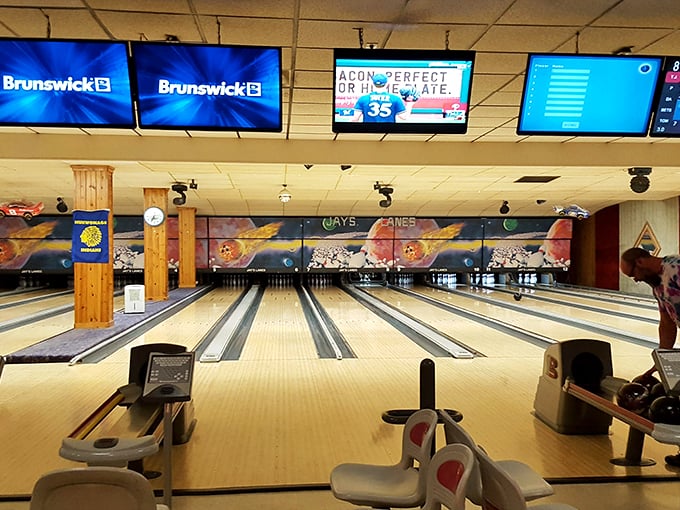 Make a pit stop at this Mukwonago marvel. Jay's Lanes is the perfect blend of bowling and road trip fuel.