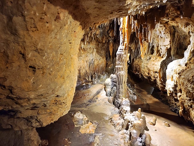 Take the scenic route underground! This limestone labyrinth is a detour into Earth's artistic side.