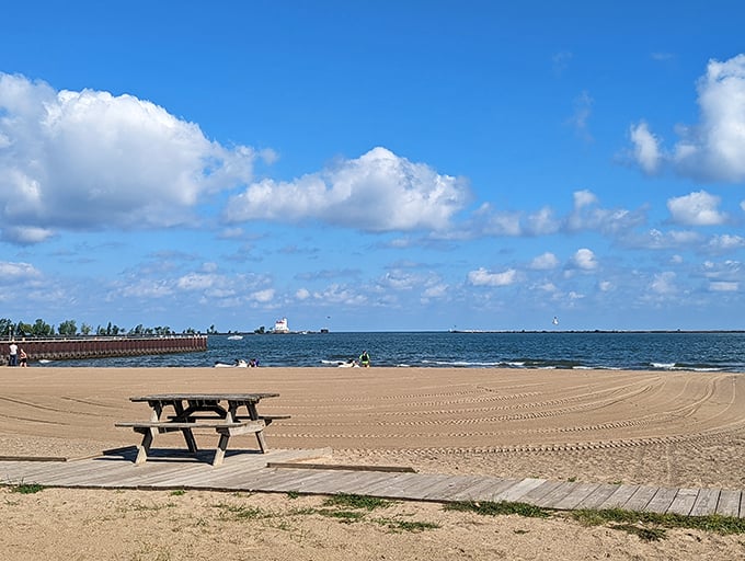 "Journey's end jackpot! Fairport Harbor Beach proves that sometimes, the best discoveries are right off the beaten path."