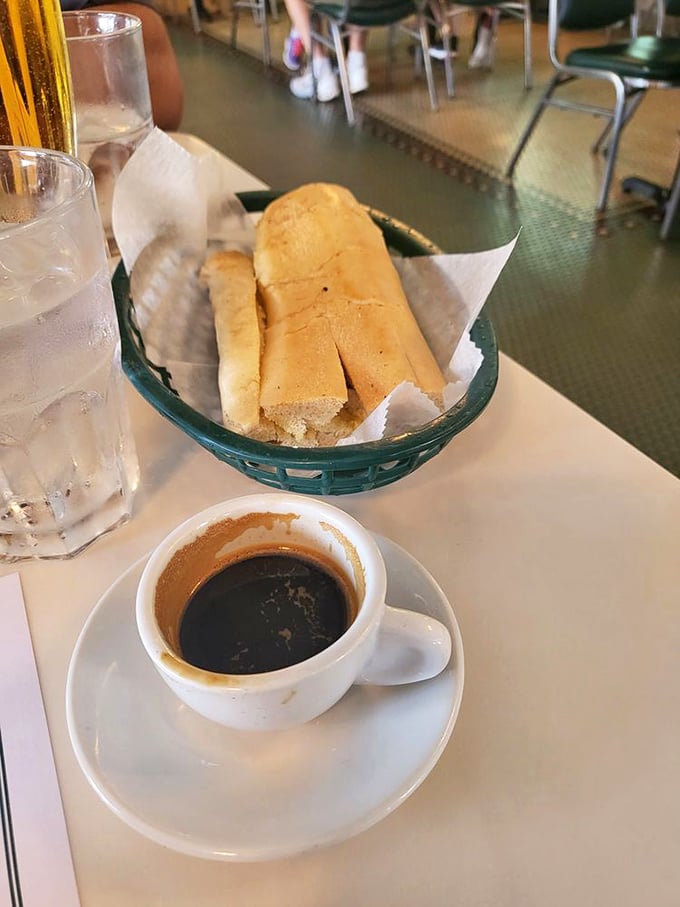 Coffee and carbs: the dynamic duo of any good day. This Cuban sandwich and cafecito combo is Miami's version of PB&J.