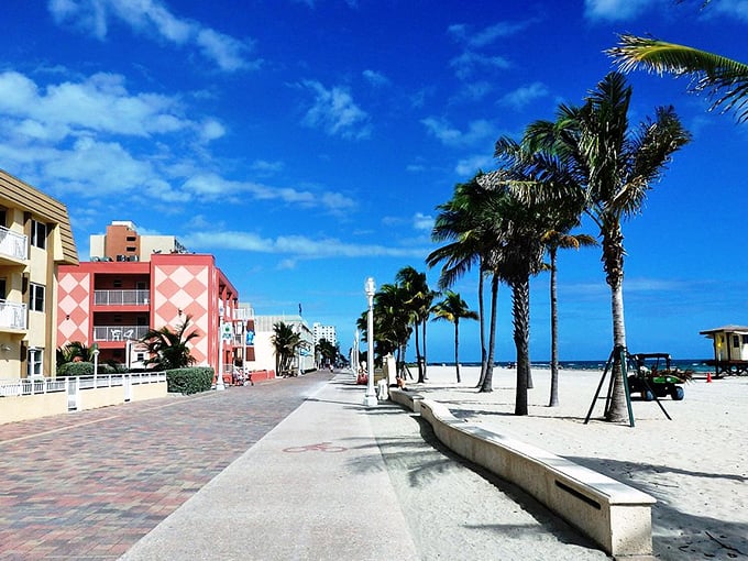 Candy-colored charm: This stretch of the Broadwalk looks like a Wes Anderson film set, but with better weather and fewer quirky characters.