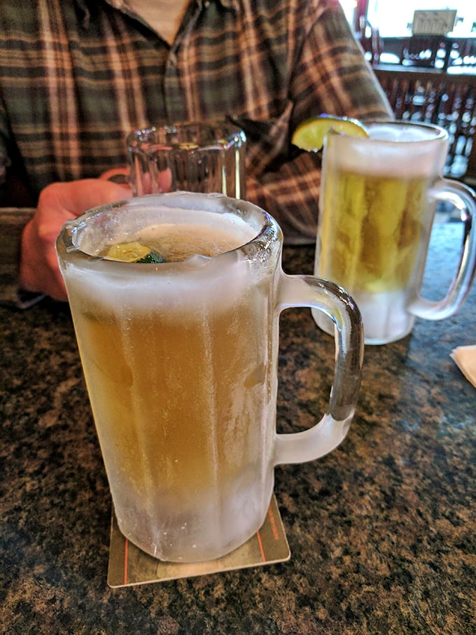 Frosty mugs of liquid gold: where conversations flow as freely as the beer. It's like a refreshing time-out in adult beverage form.