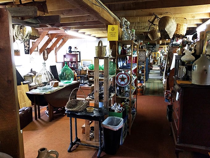 From antique knick-knacks to vintage treasures, this aisle is like your grandma's attic - if your grandma collected fascinating odds and ends from every decade.