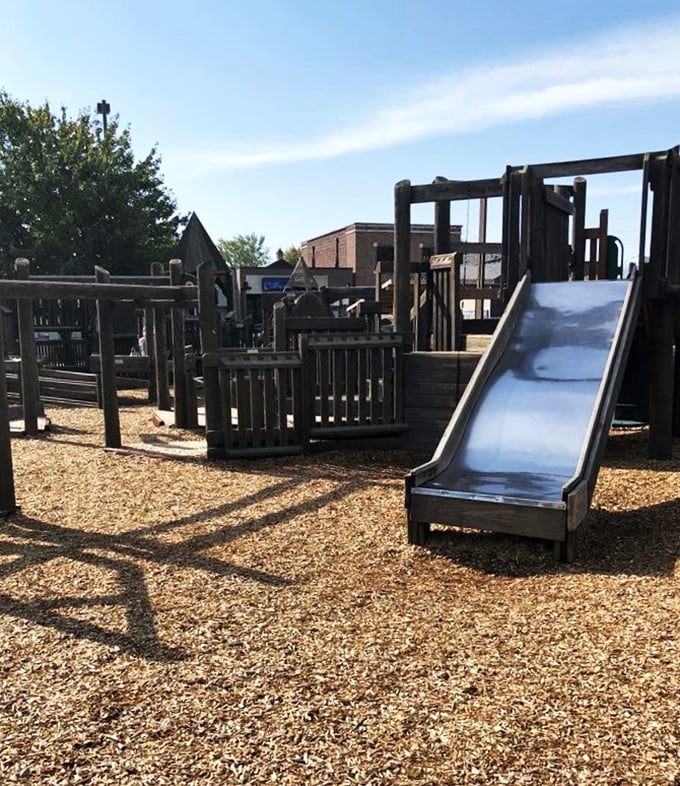 Whoosh! This slide isn't just a ride, it's a time machine. One moment you're an adult, the next you're 8 years old again. Physics can't explain it!