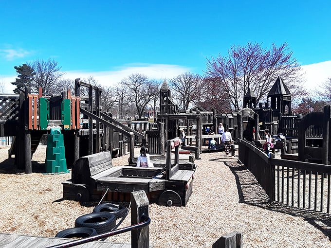 Who needs a gym membership when you have monkey bars? These kids are getting a full-body workout and having a blast. Take that, CrossFit!