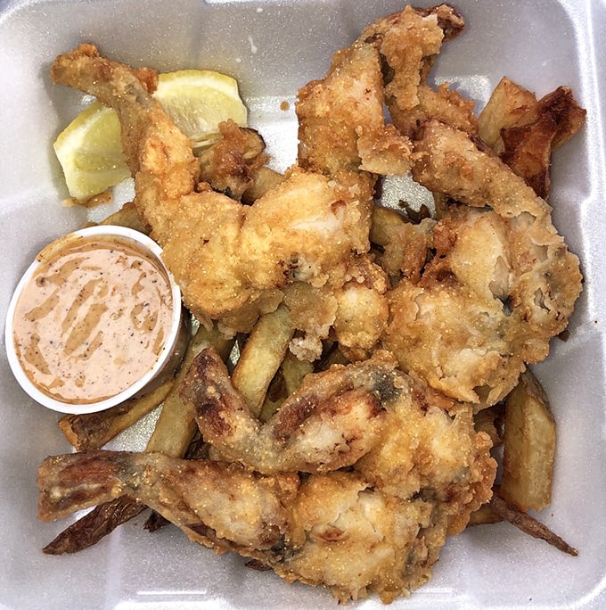 Hop to it! These golden-fried frog legs are leaping off the plate and straight into flavor town.