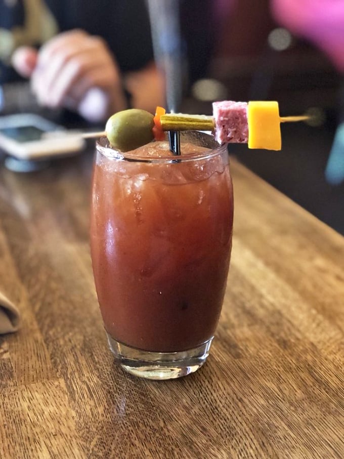 The Bloody Mary that puts all other drinks to shame. It's like a liquid salad bar, but way more fun.