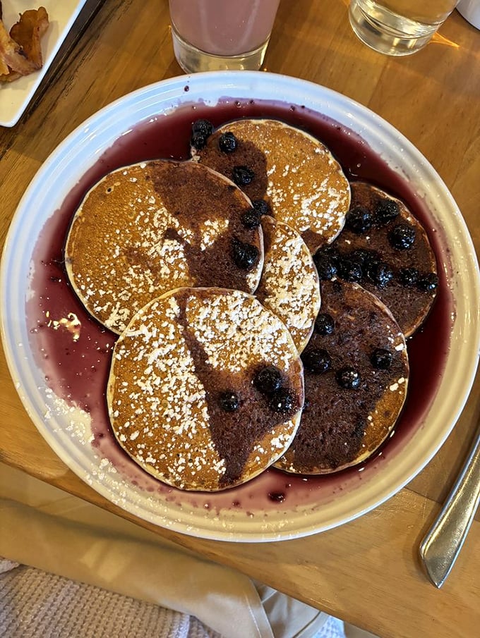 Pancakes or edible art? These fluffy discs of joy are so pretty, you almost don't want to eat them. Almost.