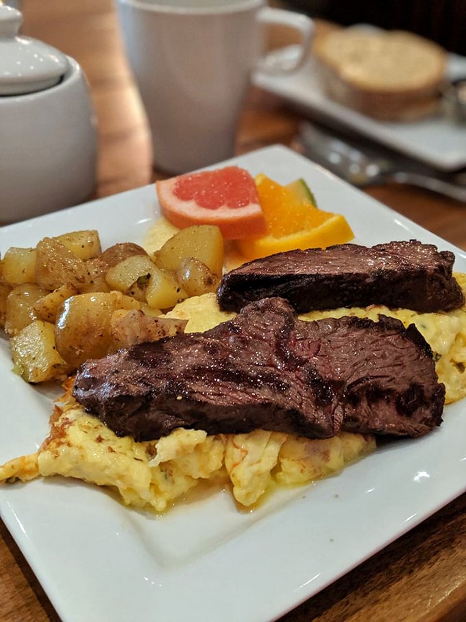 Steak and eggs: The breakfast of champions, or anyone who wants to feel like one. It's protein with a side of morning glory.