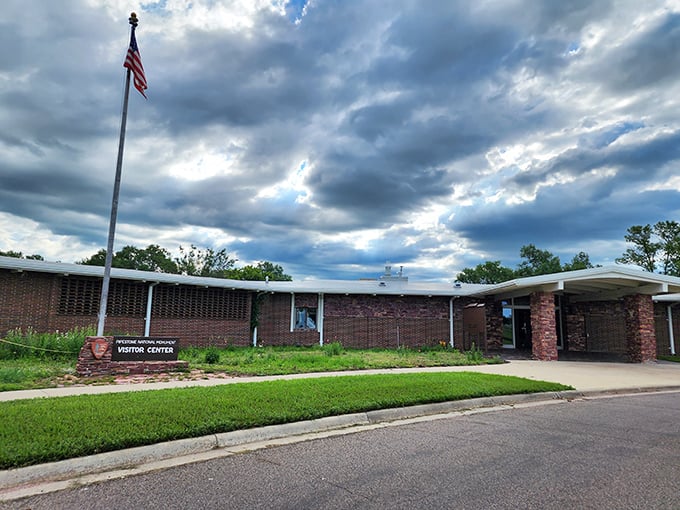 Pipestone's mission control: where your journey begins. This visitor center's got more stories than your grandpa on Thanksgiving.