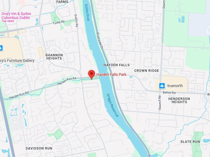 16. hayden falls map