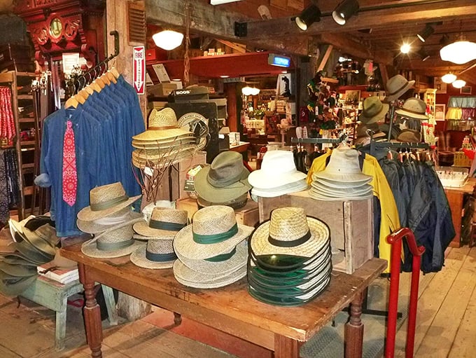 Hat's off to this charming display! From sun protection to style statement, there's a topper for every noggin.