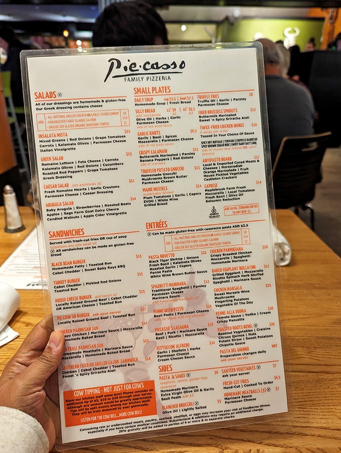 A menu that reads like a culinary choose-your-own-adventure. Warning: decision-making skills required!