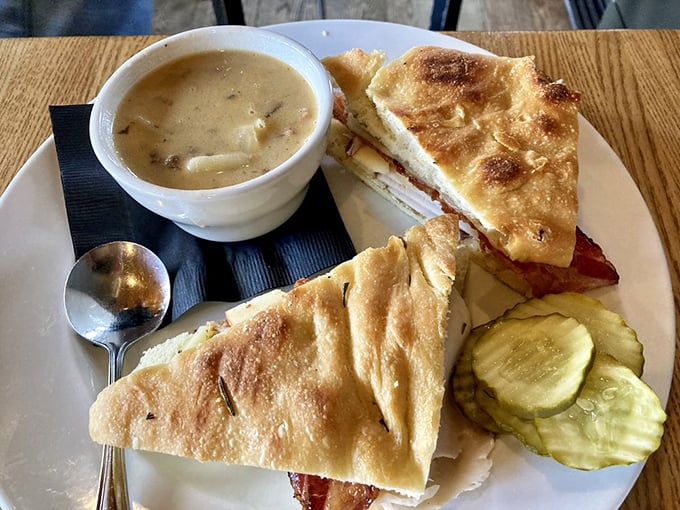 The sandwich that launched a thousand lunch breaks. With soup on the side, it's a midday masterpiece.