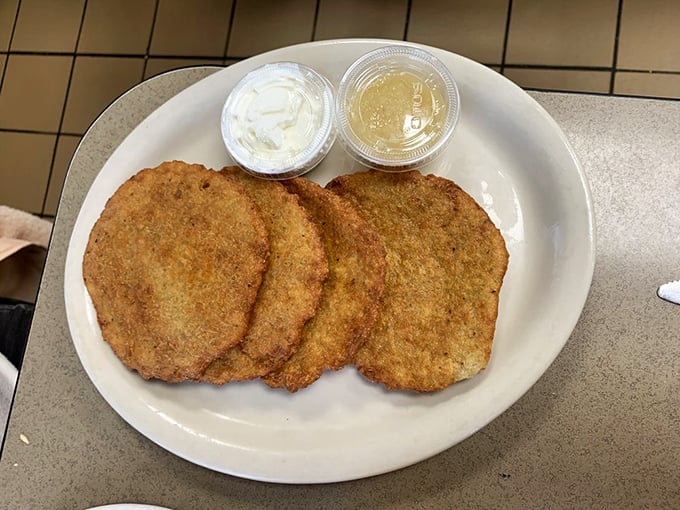 Crispy on the outside, fluffy on the inside. These potato pancakes are the comfort food equivalent of a warm hug.