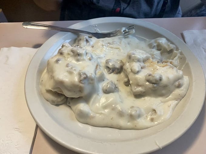 Biscuits and gravy: the comfort food equivalent of a warm hug from grandma, if grandma were a culinary genius with a penchant for creamy, peppery goodness.