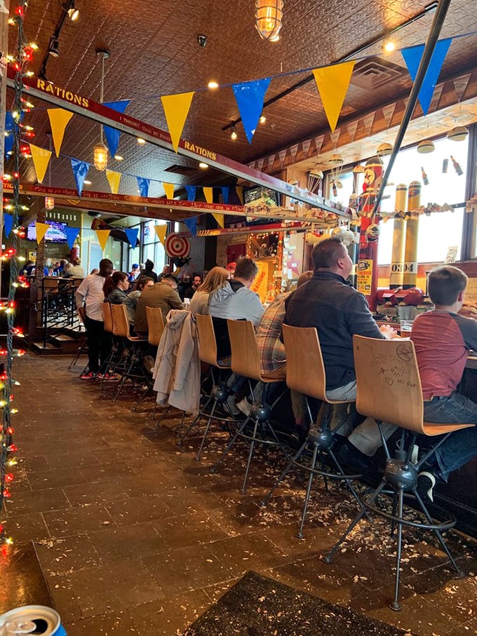 Where strangers become friends over shared love of great burgers. AJ Bombers' dining area is a melting pot of Milwaukee's finest appetites.