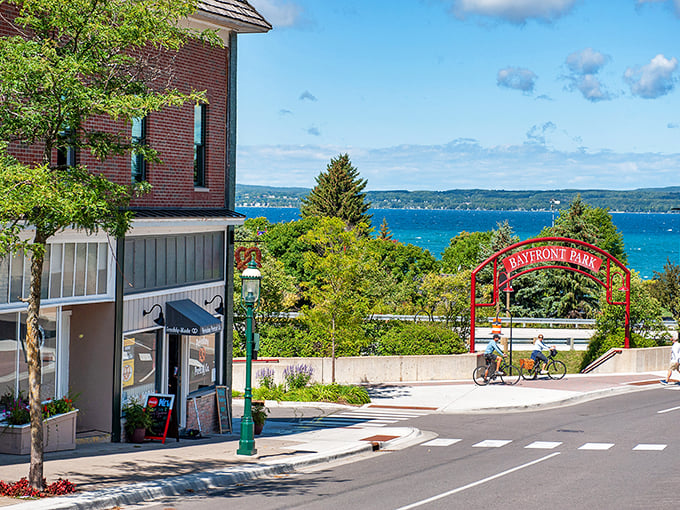 Bayfront Park: Petoskey's crown jewel. It's like Mother Nature and urban planners had a beautiful baby, and this is it.