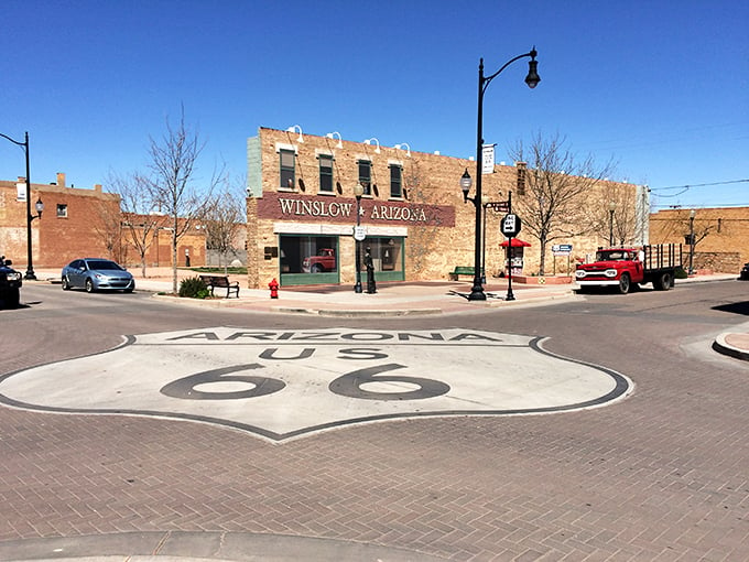 Winslow: Where one line from a song turned into a town's claim to fame. Talk about a greatest hit!