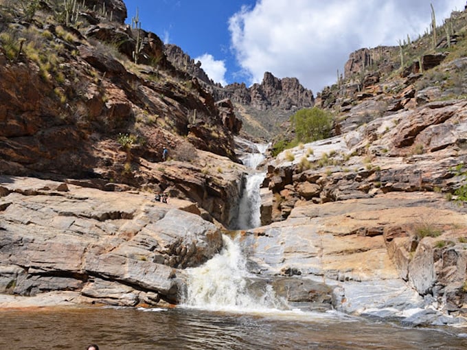 Seven times the splash! This cascade is nature's way of showing off.