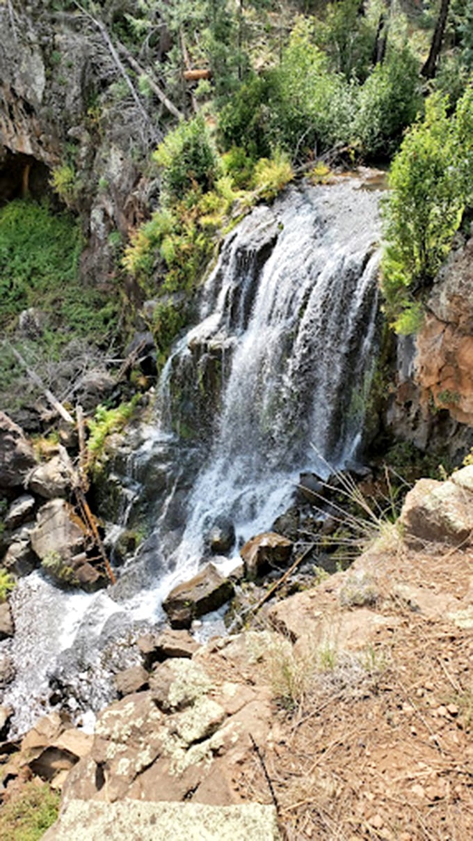 Misty magic! This cascade creates its own special effects.