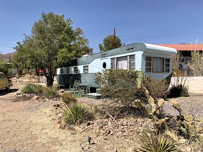 It's like 'Happy Days' meets 'Twilight Zone', but with better accommodations! Experience mid-century magic in perfectly preserved time capsules on wheels.