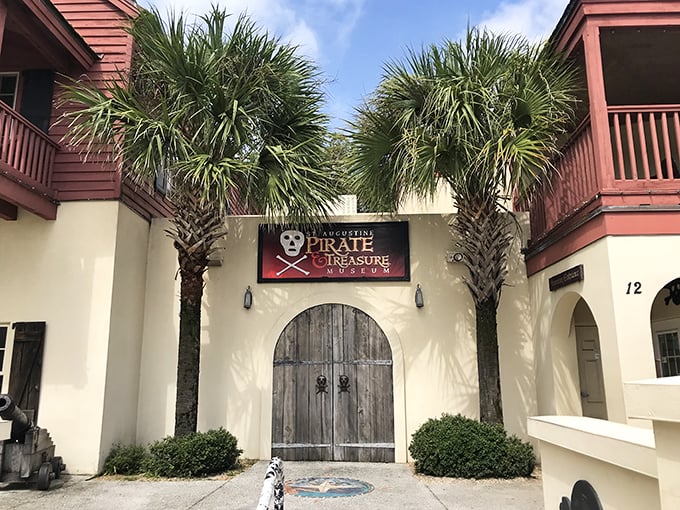 Ahoy, history buffs! This museum's facade is like a pirate's dream retirement home – minus the plank-walking.