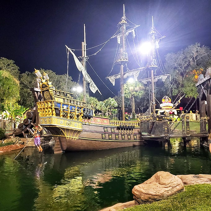 Waterfalls, pirate ships, and tricky putts – it's like "Pirates of the Caribbean" meets "Caddyshack"!