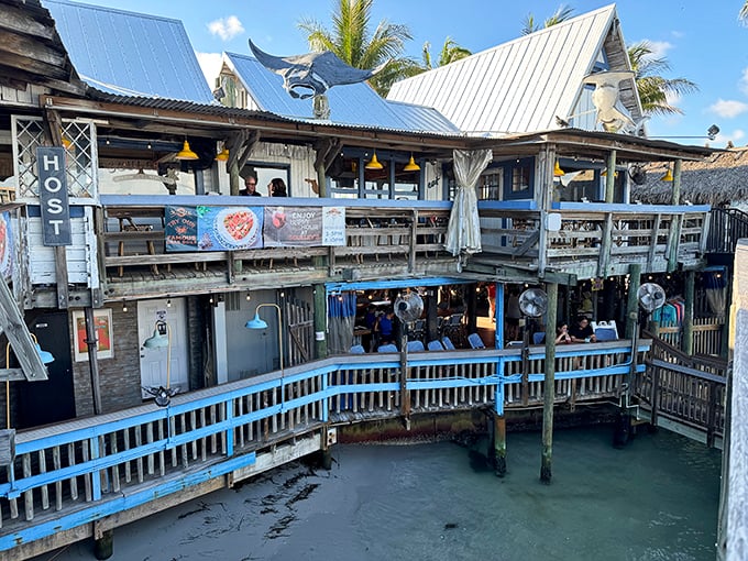 Ahoy, shoppers! This boardwalk is like a pirate's yard sale, but with better seafood and fewer cursed objects.