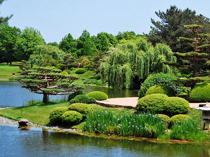 Bonsai dreams come true! This meticulously manicured Japanese garden is a slice of Kyoto in the heart of Illinois. Photo credit: Rachel Zagumny