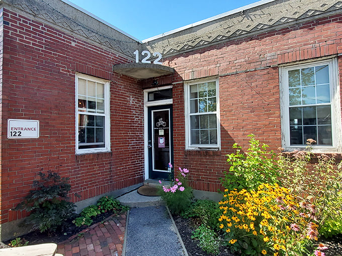 Flower power meets coffee hour. The blooming entrance is just a taste of the flavors waiting inside.