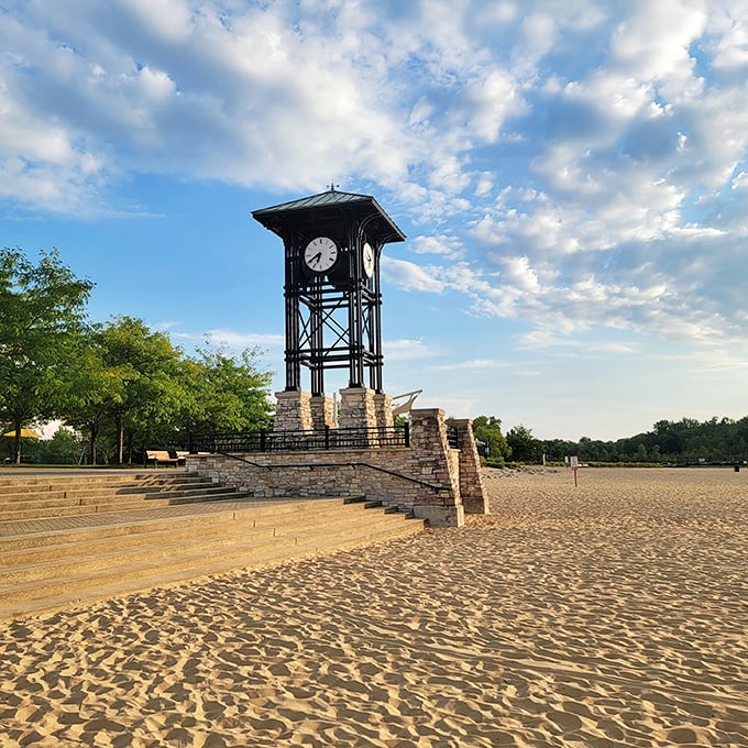 Swings, slides, and... sand? This park's got more features than your smartphone!