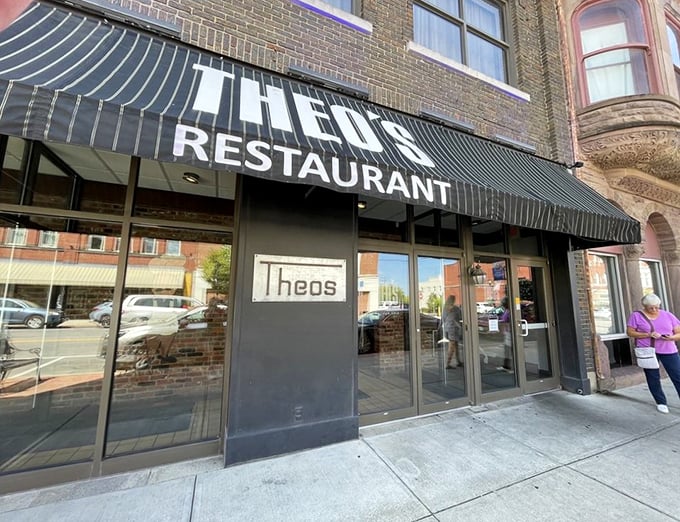 Don't judge a book by its cover! Theo's modest exterior hides a wonderland of mouthwatering delights inside.