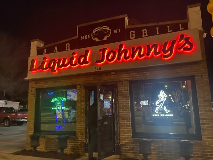 Step inside, where the glow of neon lights promises great drinks, lively company, and a night Milwaukee locals treasure. Photo credit: Dylan Neinas