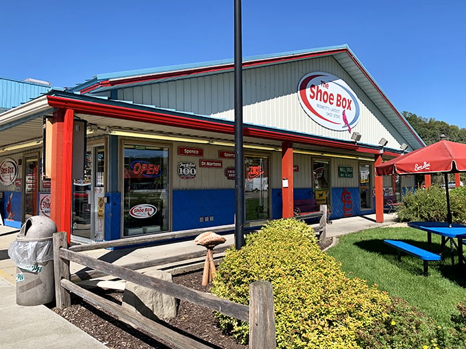 Footwear fantasyland! It's like Imelda Marcos's closet took over a small Wisconsin town.