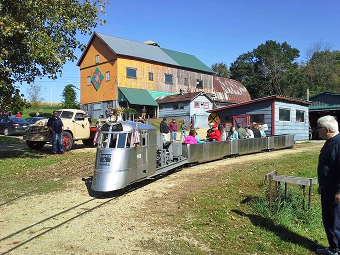 All aboard the nostalgia express! This outdoor mini-train ride is pure childhood joy on rails.