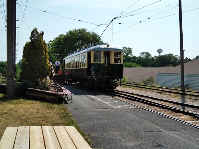 Hop aboard the hipster time machine! This vintage trolley is cooler than a fixie bike in Brooklyn.